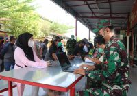 Warga Antusias Ikut Serbuan Vaksinasi Korem 101/Antasari di RS TPT