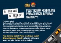 Alasan Polri Ganti Pelat Kendaraan Pribadi Jadi Putih, Mulai Berlaku 2022
