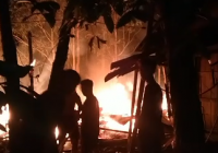 Rumah Hangus di Desa Jambu Hulu, Diduga Dibakar Anak Pemilik yang Alami ODGJ