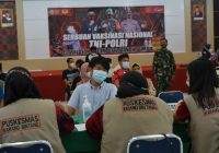Kodim 1022/Tanah Bumbu Vaksinasi 500 Penerima Dosis Kedua