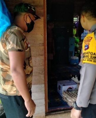 Kapolsek Tambang Ulang Sambangi Rumah Hartatik