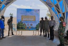 Patroli PPKM Level 4 di Pantai Takisung, Tak Ada Pengunjung