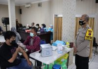 Sebanyak 133 Orang Ikuti Vaksinasi Covid-19 di Mapolres HST