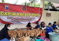 Dapur Kreatif PPKM Banjarmasin Utara, Siapkan 2021 Nasi Bungkus