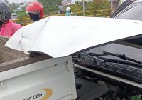 Laka Beruntun 3 Kendaraan Roda 4 di Jembatan Fly Over, 1 Mobil Rusak Parah