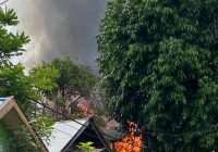 BREAKING NEWS: Tabalong Geger Kebakaran di Belakang Masjid Solan Jaro