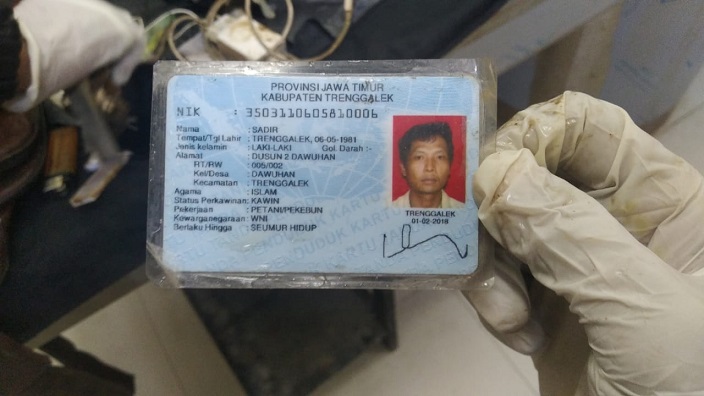 13092021_Identitas korban tenggelam. (Istimewa)