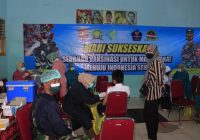Tinjau Vaksinasi Pelajar di SMPN 5 Banjarbaru, Danrem 101/Antasari: "Untuk Menuju Pelaksanaan PTM"