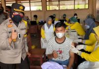 Wakapolda Kalteng Semangati Pelajar yang Divaksinasi di SMKN 3 Kuala Kapuas