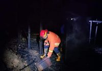 Pondok Subli di Padang Lumbu Desa Wayau Tabalong Ludes Tinggal Arang
