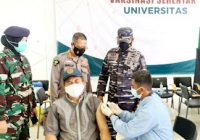 Dukung Percepatan Program Vaksinasi, Lanal Banjarmasin 'Serbu' ULM