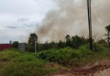 BREAKING NEWS: Kebakaran Lahan Berkobar di Pengayuan Landasan Ulin, Asap Tebal Bikin Anak-anak Terbatuk-batuk