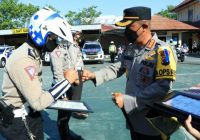 Tegas Tindak Knalpot Brong, Kasatlantas dan 17 Personelnya Terima Penghargaan Kapolresta Banjarmasin