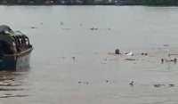 Laka Air di Marabahan, Speedboat Penumpang Tabrak Kelotok Angkut Benih Hingga Tenggelam
