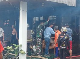 Kebakaran Rumah Warga di Gang Taufik, Sekumpul, Martapura