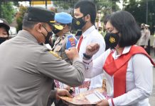 Kapolres Tanah Laut Beri Penghargaan Kepada Anggotanya, Aktif Laporkan Data Covid-19 Hingga Ungkap Sejumlah Kasus