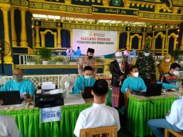 Serentak Tujuh Lokasi di HST, Sebanyak 1.557 Orang Sudah divaksin