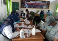 Serbuan Vaksin TNI di Makoramil Kusan Hulu, Tingkatkan Daya Tubuh Warga Sekitar