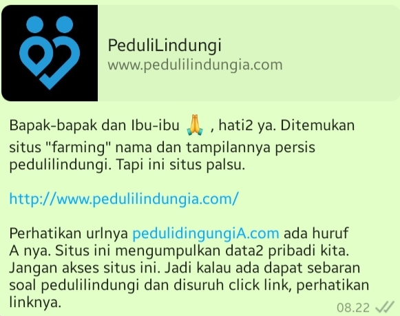 Hati-hati Ada Situs PeduliLindungi Palsu, Satgas COVID-19 Nyatakan Situs Tersebut Tidak Resmi, Begini Cara Membedakannya