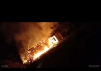 Dua Rumah Hangus Terbakar Tengah Malam di Desa Lawahan Kabupaten Banjar