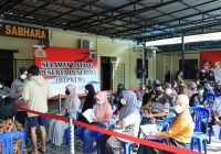 Senyum Bahagia Sutami Usai Terima Batuan Tunai di Polresta Banjarmasin