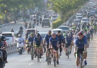 Meriahkan HUT Bareng, Korem 101/Antasari dan Bank Mandiri Gelar Gowes Bersama