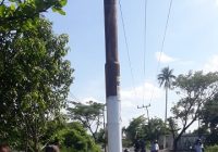 Tiang Listrik di Badan Jalan Tatah Bangkal Kembali Makan Korban, Warga Minta Dipindah