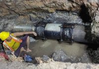 Pukul 23.30 Tim PDAM Berhasil Selesaikan Kebocoran Pipa Jalan A Yani Km 2