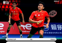 Final Thomas Cup: Ganda 'Fajri' Perbesar Keunggulan Indonesia 2-0 Atas China
