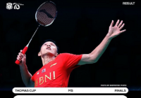 Indonesia Bawa Pulang Piala Thomas, Bungkam China 3-0