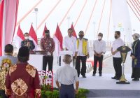 Pangdam VI/Mulawarman dan Danrem 101/Ant Saksikan Peresmian Jembatan Sei Alalak Oleh Presiden