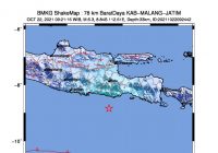 Gempa 5,2 M di Malang Jawa Timur Dirasakan Hingga Cepu dan Blora Jateng