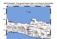 Gempa Bumi Berkekuatan Magnitudo 3.0 Guncang Kota Salatiga, Jawa Tengah