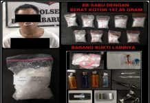 Sabu Banjarbaru, Polisi Dapati 10 Paket Saat Geledah Tempat Tinggal HM
