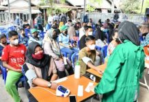 Lanal Banjarmasin Kerahkan Vaksinator ke Pesisir Kuin Cerucuk