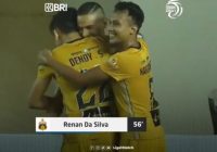 Barito Putera VS Bhayangkara FC Menit 56 Babak Kedua Skor 1-1
