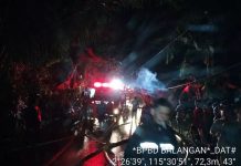 Kebakaran di Desa Sungai Pumpung Awayan Balangan, 4 Rumah Terdampak