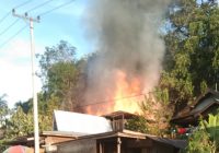 Api Berkobar di Desa Kembang Kuning Haruai Tabalong, Dua Rumah Terbakar