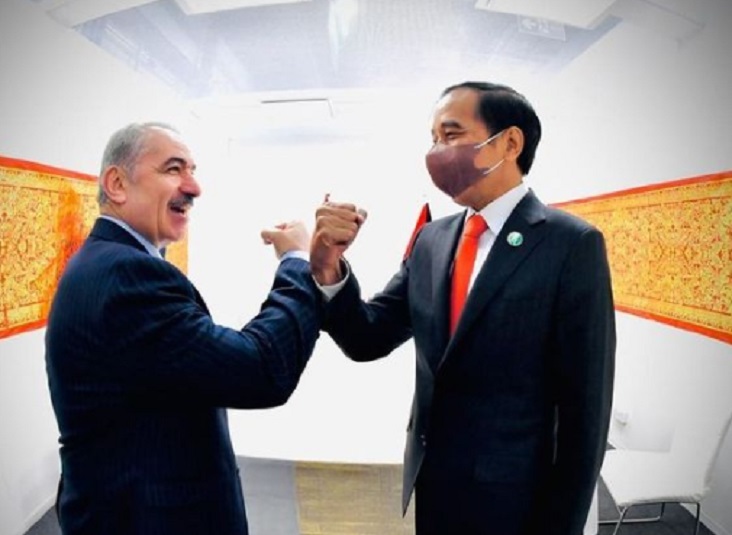 02112021_Presiden Joko Widodo bertemua PM Palestina, Mohammad Ibrahim Shtayyeh. (Ist-IG Setkab)