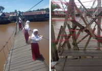 Warga Tutup Jembatan Ulin Tanipah Karena Berbahaya, Begini Penjelasan Kepala Dinas PUPR Banjar