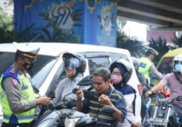 Puluhan Pengendara Dicegat Polisi di Perempatan Fly Over Gatot Banjarmasin