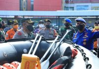 Sikapi Hasil Kajian BMKG, Polresta Banjarmasin Gelar Apel Siaga Bencana