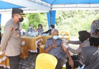 Irwasda Polda Kalsel Turun ke Lokasi Vaksinasi di Desa Sungai Sipai Martapura