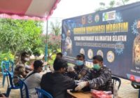 Giliran Warga Desa Batalang Jorong Divaksin Lanal Banjarmasin