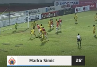 Persija Jakarta Vs Barito Putera, Sundulan Marco Simic Samakan Skor Babak Pertama
