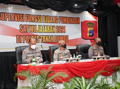 Berikut Arahan Wakapolda Kepada Jajaran Polres Tanah Bumbu, Supervisi Fungsi Bidang Pembinaan Satwil Jajaran 2021