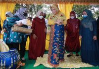 Lestarikan Budaya, Istri Bupati Banjar Jalani Prosesi 'Bamandi-mandi'