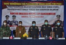 Perkuat Hukum Keimigrasian di Banua Anam, Imigrasi Kelas I TPI Banjarmasin Gelar Rapat Timpora