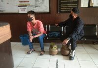 Pria Ini Tertangkap Tangan Oleh Warga Jual Tabung Gas Elpiji 3 Kg Hasil Curian