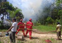 Diduga Saat Memasak Air Ditinggal Penghuninya, Api Hanguskan Rumah di Desa Al Kautsar Satui